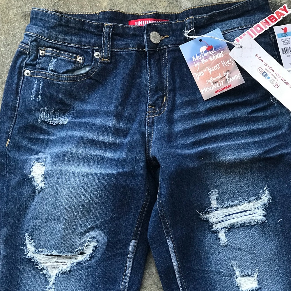NEW UNION BAY MURPHY MID RISE VINTAGE JEANS 5 & 9 - Picture 4 of 8